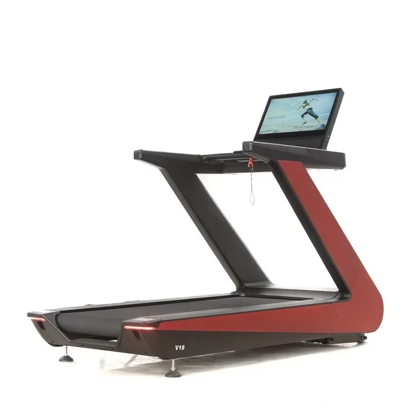 Commercial Treadmill Cardio Exercise Fitness Equipment Running Machine with LED Screen Durable Stable Commercial Treadmill