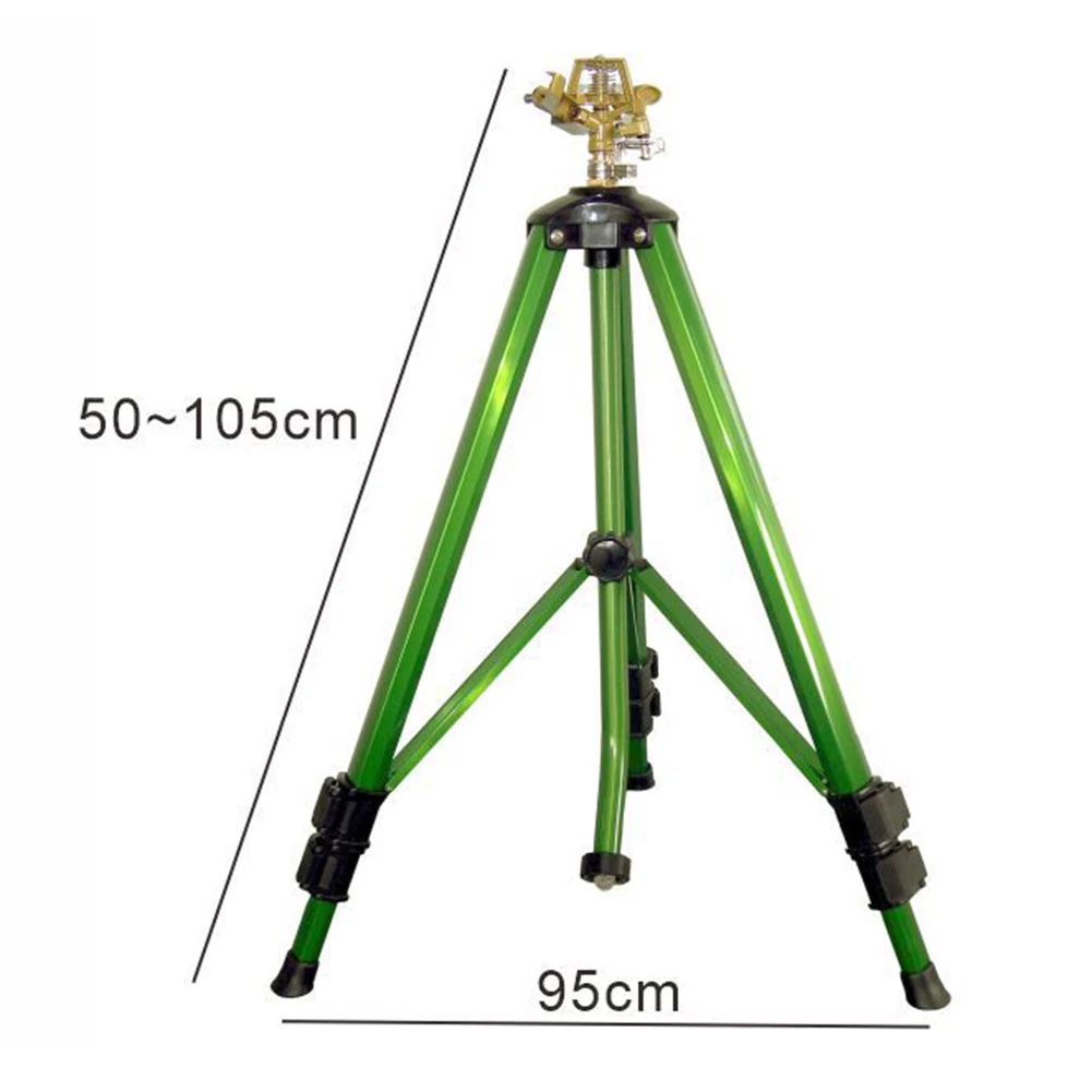 Dynamic Watering Tool Aluminum Alloy Sprinkler Height 50 105 Cm 360 Degree Coverage Sprinkler High-impact Sprinkler Head