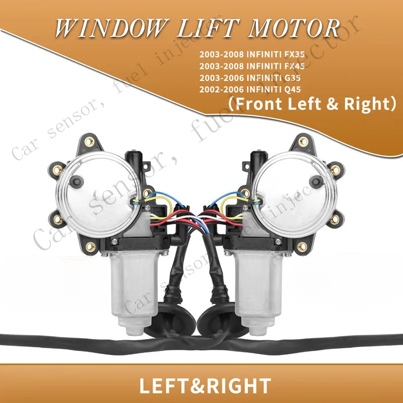 Q+ 2X Window Motors For Infiniti FX35 FX45 03-08 & G35 03-06 & Q45 02-06 Front LHRH