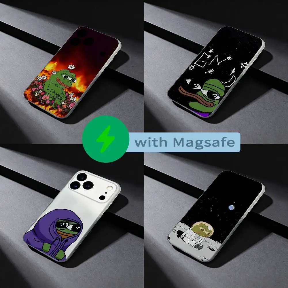 

Sad P-Pepe The Frog Phone Case For iPhone 17,16,15,14,13,12,X,XS,Pro,Max,Plus,E,Air,Mini with Magsafe Magnetic Liquid TPU
