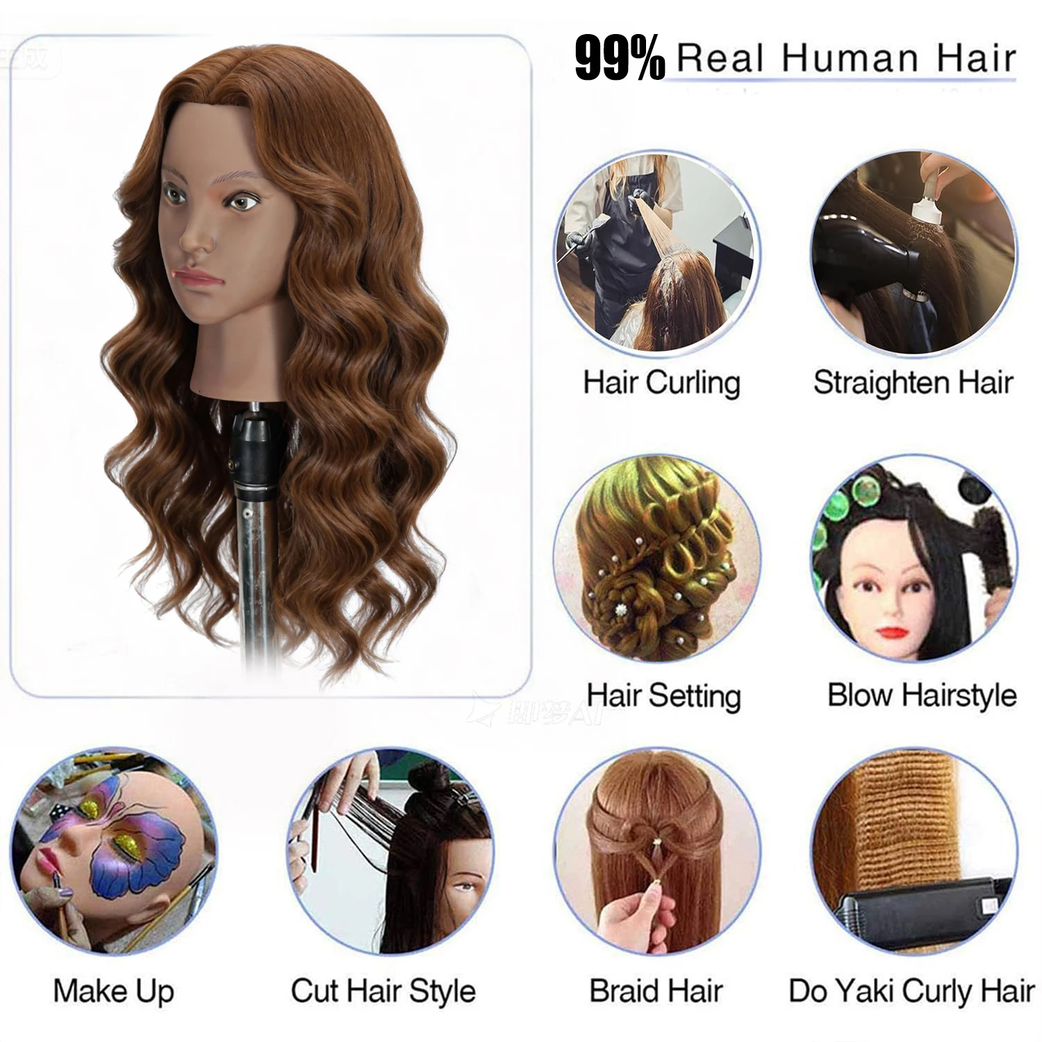 Thumbnail 3 - #84 Best Mannequin Hair Styling Heads to Buy In 2026