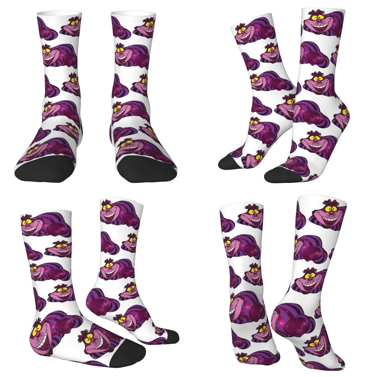 

Cheshire Space Cat Socks Harajuku Super Soft Stockings All Season Long Socks Accessories for Unisex Birthday Present