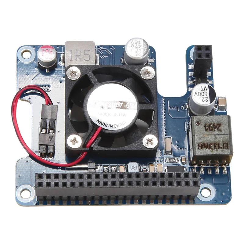 N34R-Para raspberry pi 5 poe hat 802.3af/at placa de expansão com ventilador de refrigeração para raspberry pi 5 preto