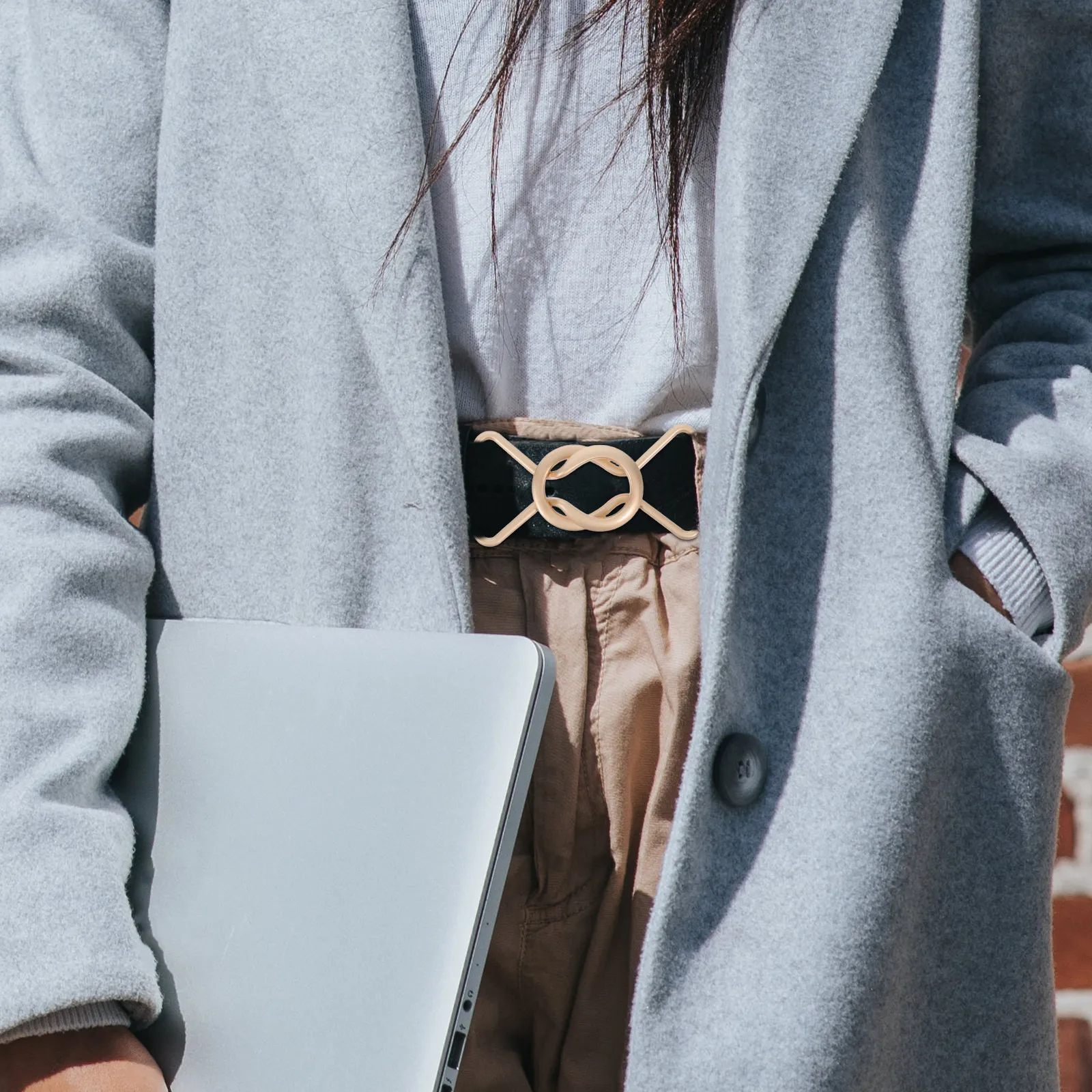 

4 пары металлических декоративных пряжек-восьмерок из сплава для ремней шириной 3 см, подходят для комбинезонов для беременных, женских платьев, одежды, для рукоделия