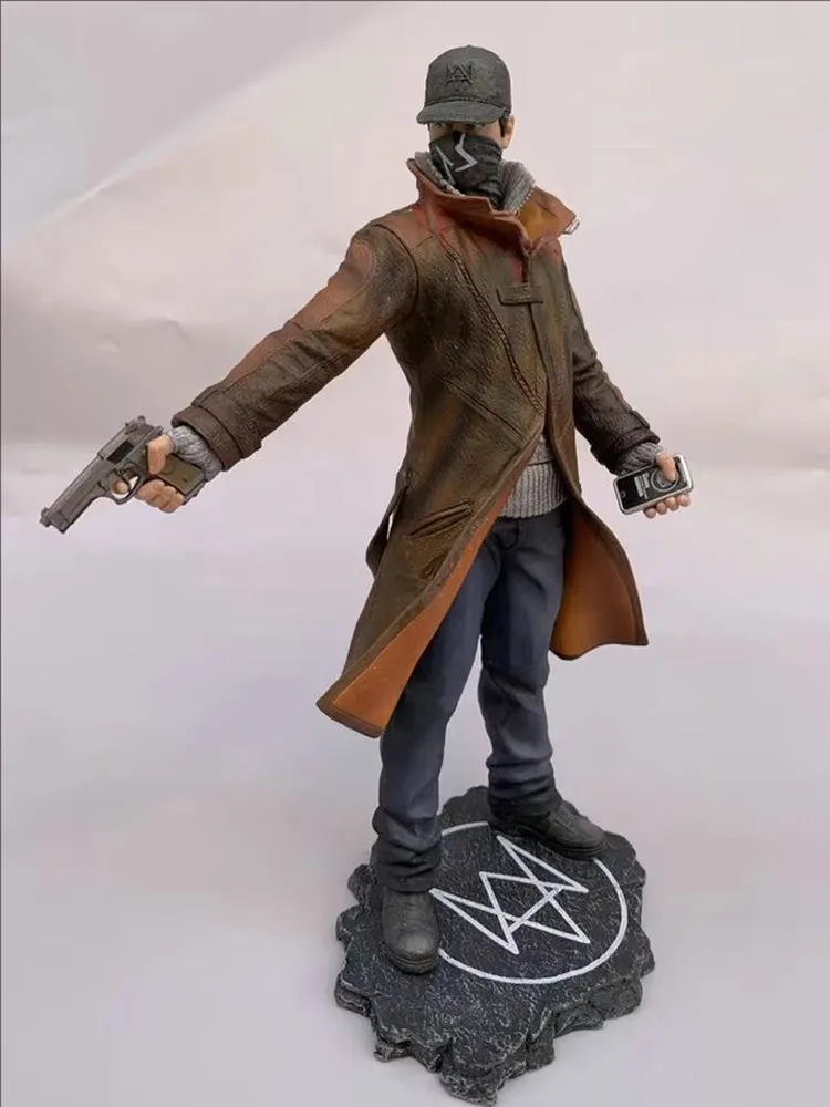 24cm Game Watch Dogs Aiden Pearce PVC Action Figure Model Toy Gift