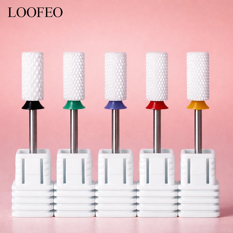 1pc Ceramic Nail Drill Bit for Gel Polish Acrylic Removal Milling Cutter For Manicure Burr Cuticle Barrel E-File Nails Mill Bits