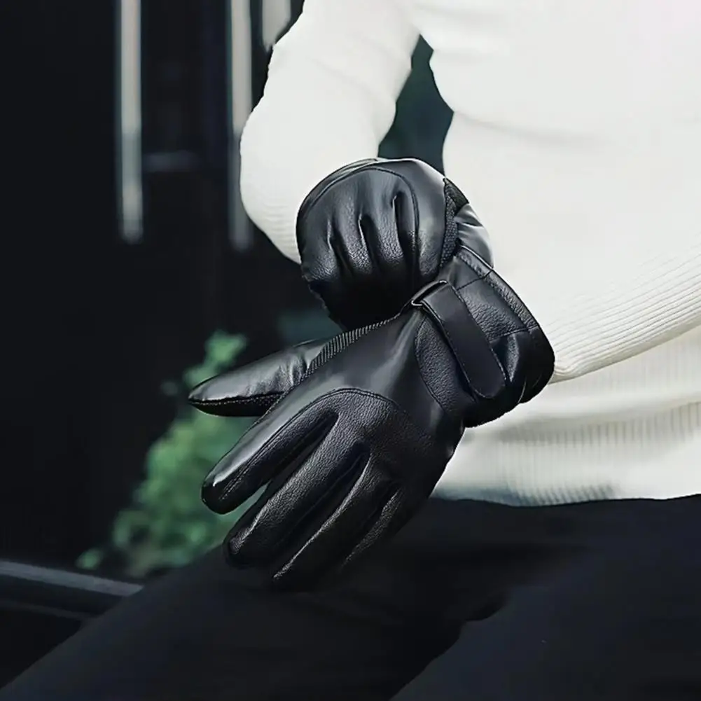 قفازات شاشة اللمس الشتاء قفازات ركوب الدراجات الرجال النساء لمس الصوف اصطف الرياح واقية الدافئة الحرارية في الهواء الطلق قفازات الحرارية