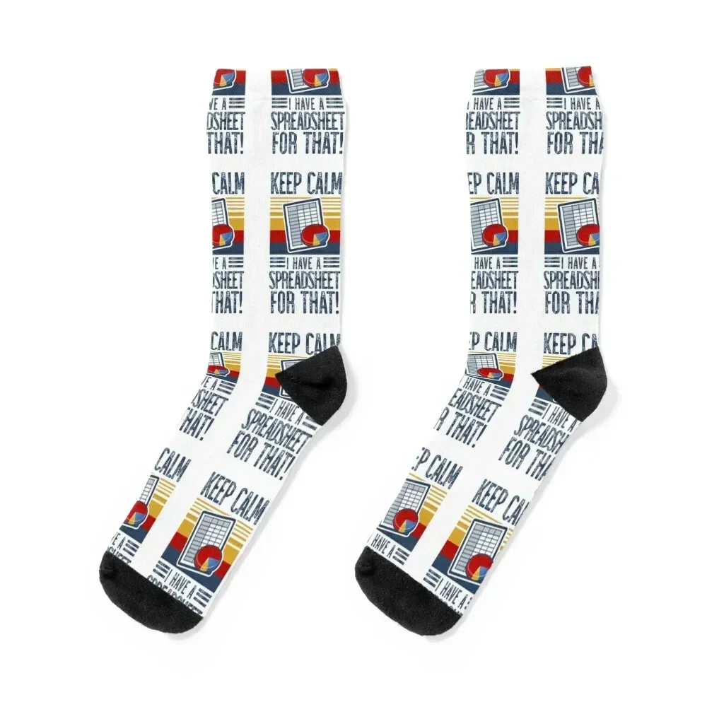 

Keep Calm, I have A Spreadsheet for That! Socks anti slip football winter New year's Soccer Women Socks Men's