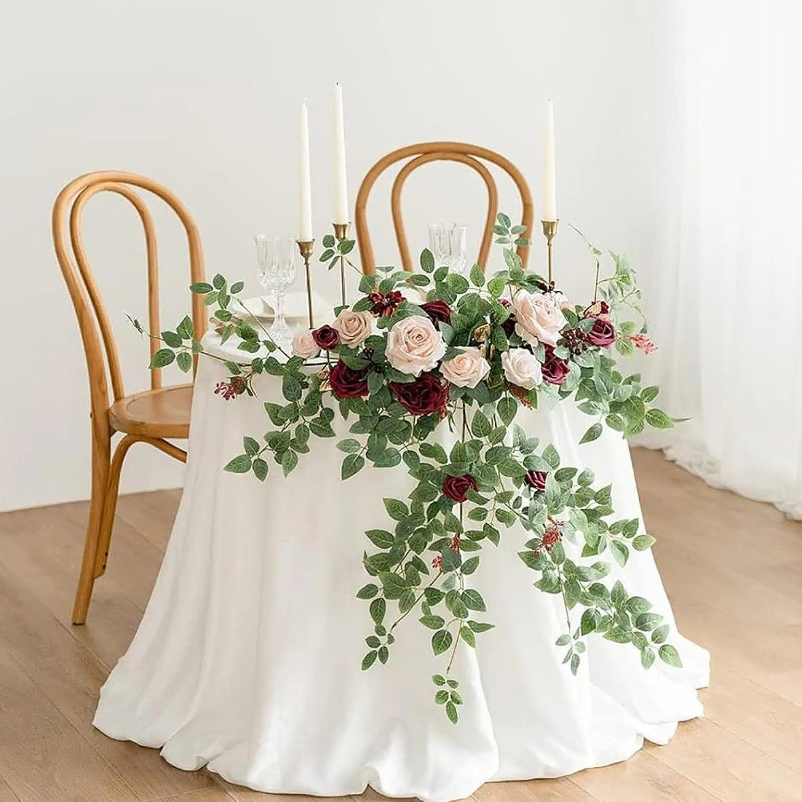 

Artificial Flower Swag Set Wedding Arch Flowers for Entryway Party Favors