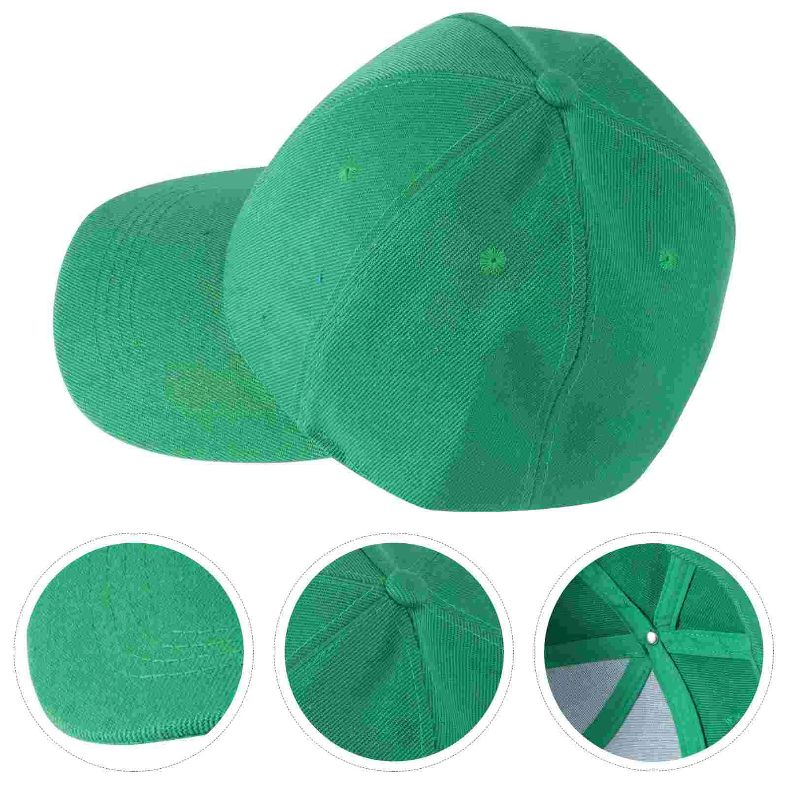 

Men Hats Green Sports Peaked for Ireland Adjustable Unisex Baseball Cotton Cap Miss
