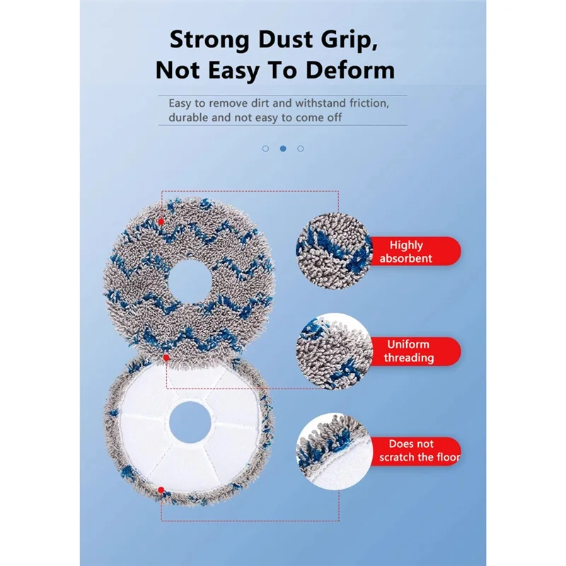 

ABGH-12PCS For Ecovacs DEEBOT X5 PRO X5 MAX/X5 Robot Vacuum Cleaner Dust Bag Mop Cloth Hepa Filter Replacement Spare Parts