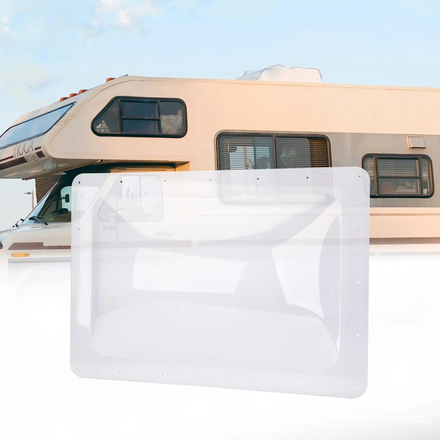 

Transparent Rv Sunroof With Outer Dome Replacement Suitable For Trailer And Rv Waterproof Uv Resistant Easy To Install