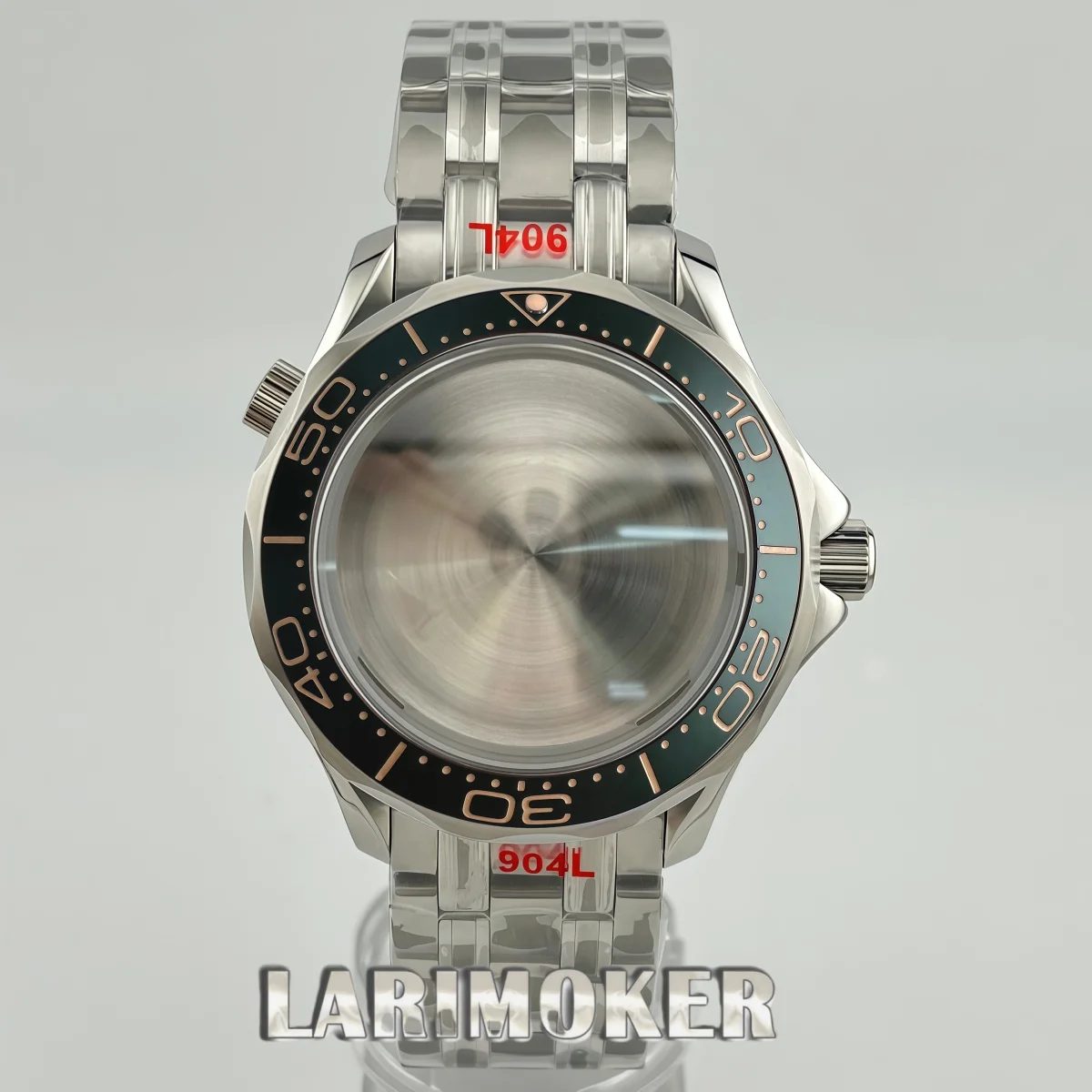 41mm Diver Watch Case Bracelet Kit Stainless Steel Domed Sapphire Glass Fit NH35 NH36 PT5000 Miyota8215 Movement Mod Watch Parts
