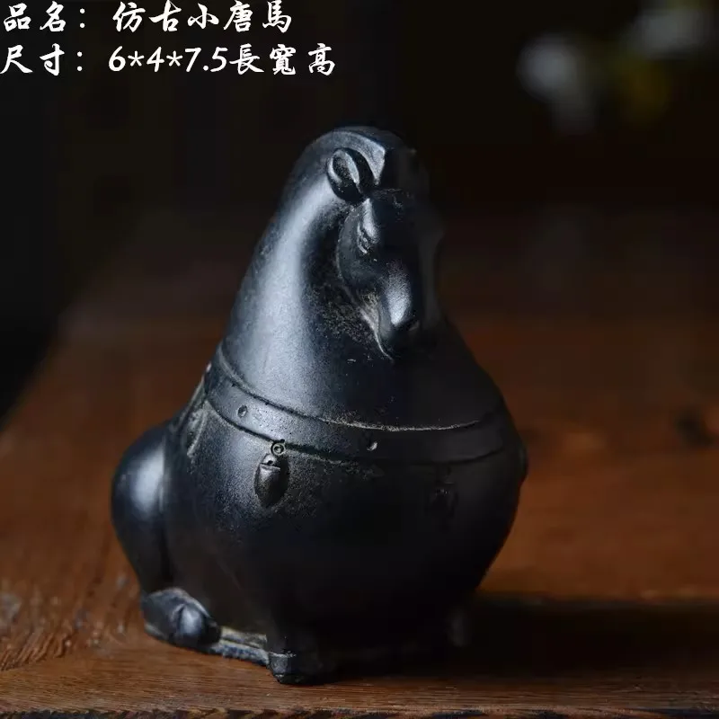 Stone Carved Tang Dynasty Shape Horse Statue, Plump, Physique, Gracef, Antiquity, Office, Home, Table Decoration - Image 3
