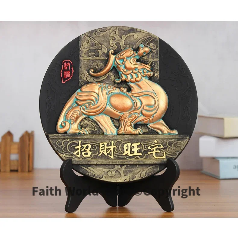 

Китайский зарубежный бизнес-подарок -- домашний офис, эффективный талисман, защита, благоприятный дракон, PIXIU FENG SHUI, скульптура, орнамент