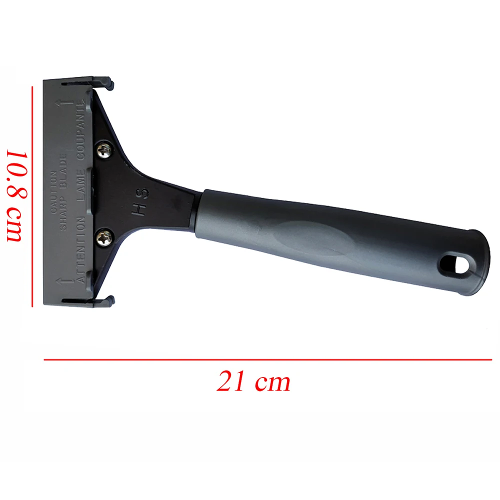 New Heavy Duty Anti-slip Handle Glass Scraper Paint Tiles Flooring Remover with Screwdriver Razor Squeegee Cleaning Tools E29