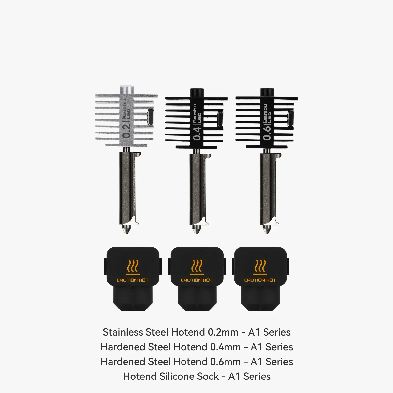 For BambuLab A1 Series Hotend Kit hotend heating assembly for Bambu Quick Swapping 0.2mm/0.6mm/0.4mm Hotend for A1/A1 Mini Parts