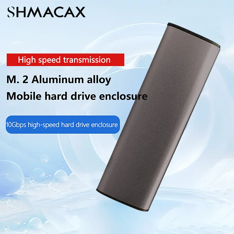 

M2 NVMe SSD Enclosure 10Gbps PCIe SSD Case Portable Box For M.2 NVMe PCIE NGFF SATA Protocol SSD Disk Box Metal External Adapter