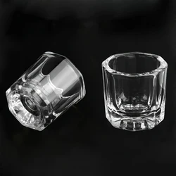 1/2 Pcs of Manicure Small Octagonal Crystal Cups Without Lids, Special Liquid Cup for Making Crystal Nails