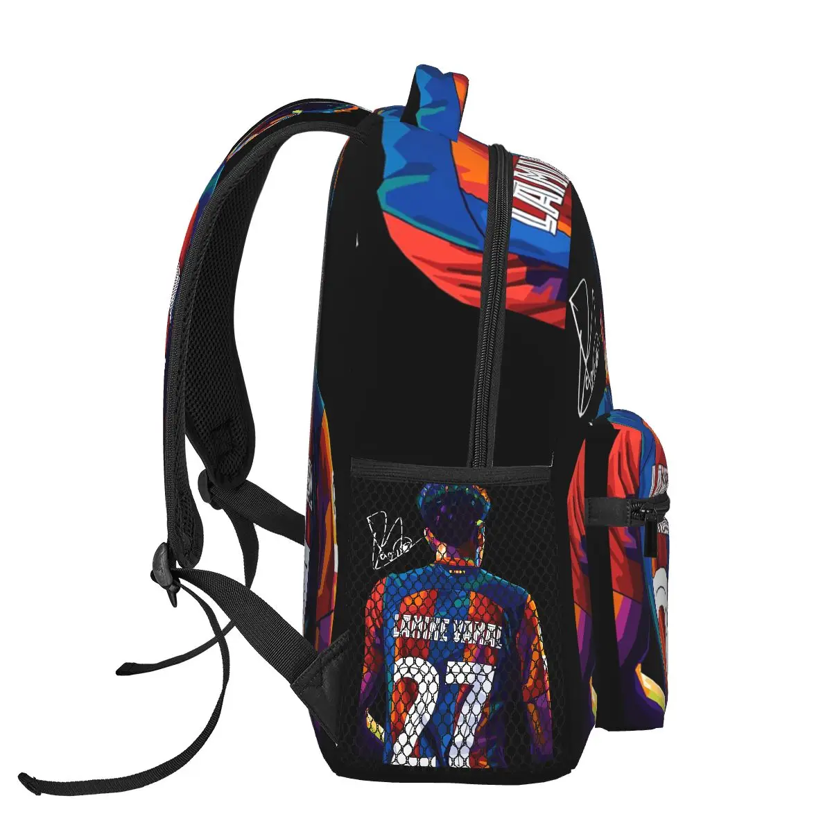 Lamine Yamal Num 19 Mochila Venda Quente Mochila Grande Capacidade Meninos Meninas BookBag Bolsa Escolar Bolsas de Ombro para Homens Mulheres
