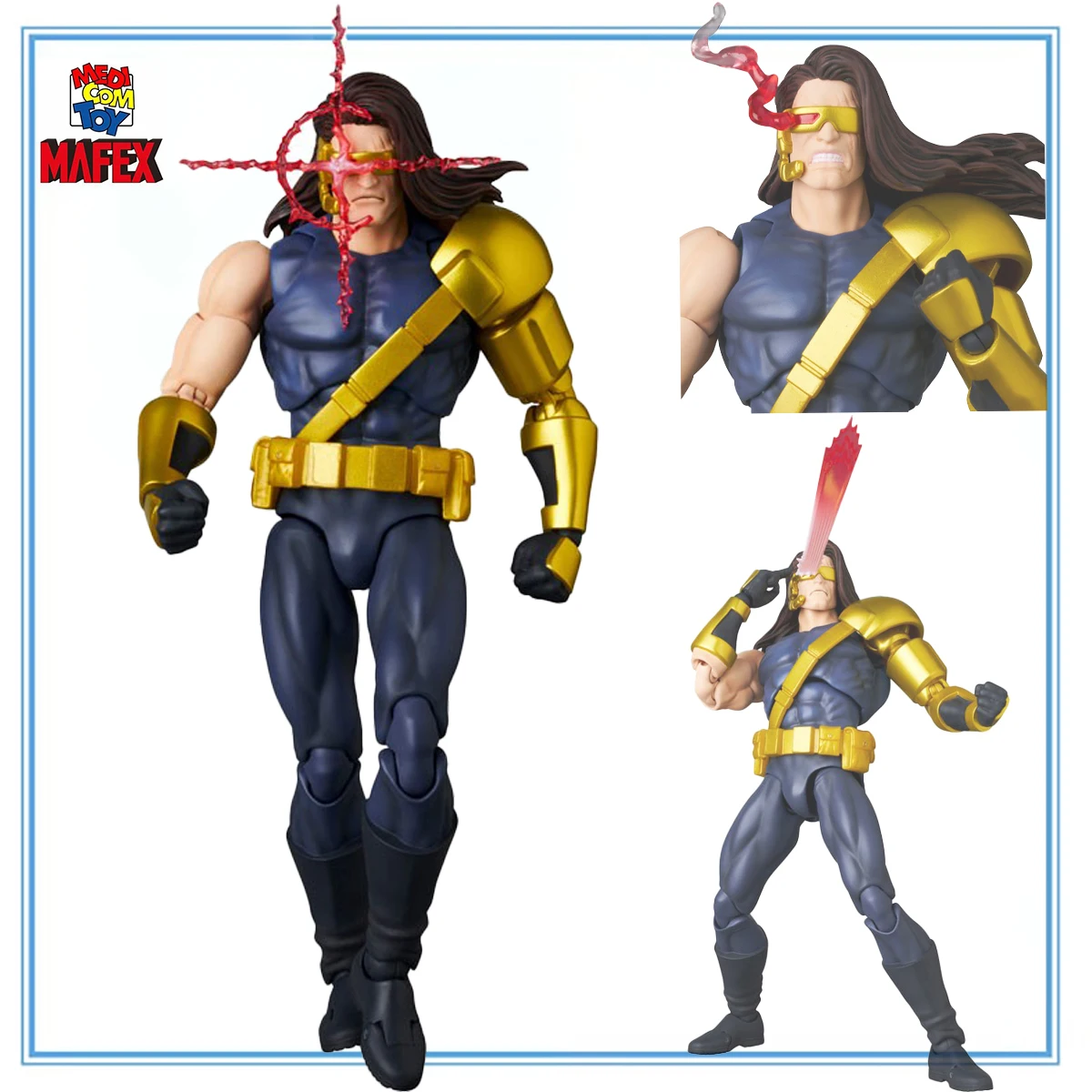 لعبة Medicom الأصلية 100% Mafex (رقم 2) X-Men Cyclops Age of Apocalypse Ver. سلسلة مجموعة شخصيات الرسوم المتحركة