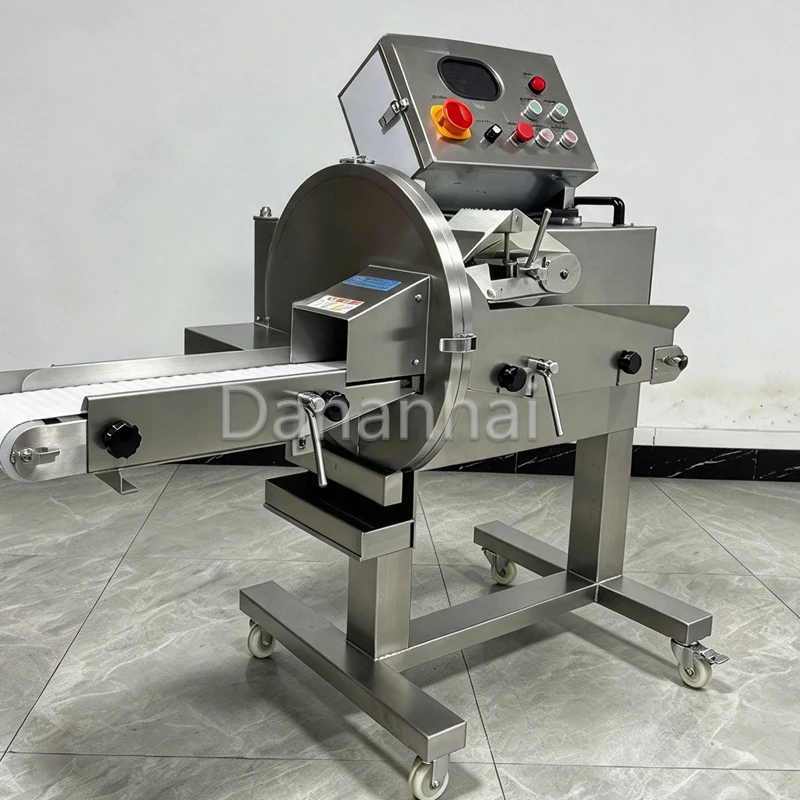 Cooked Meat Slicer Commercial Roast Meat Processing Machine Electric Deli Cutter Ham Slicing Gear For Catering Business