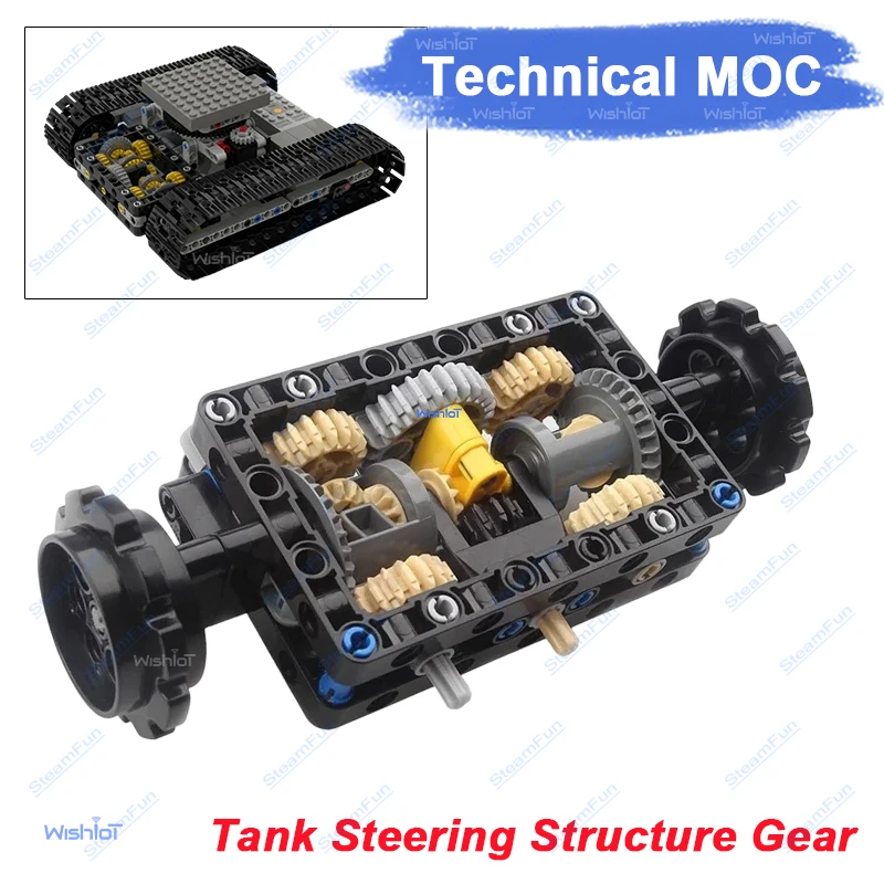 

MOC-19788 Technical Tank Steering Structure Gear Power Motor Control Differential Assembly Compatible with legoeds Bricks Toy