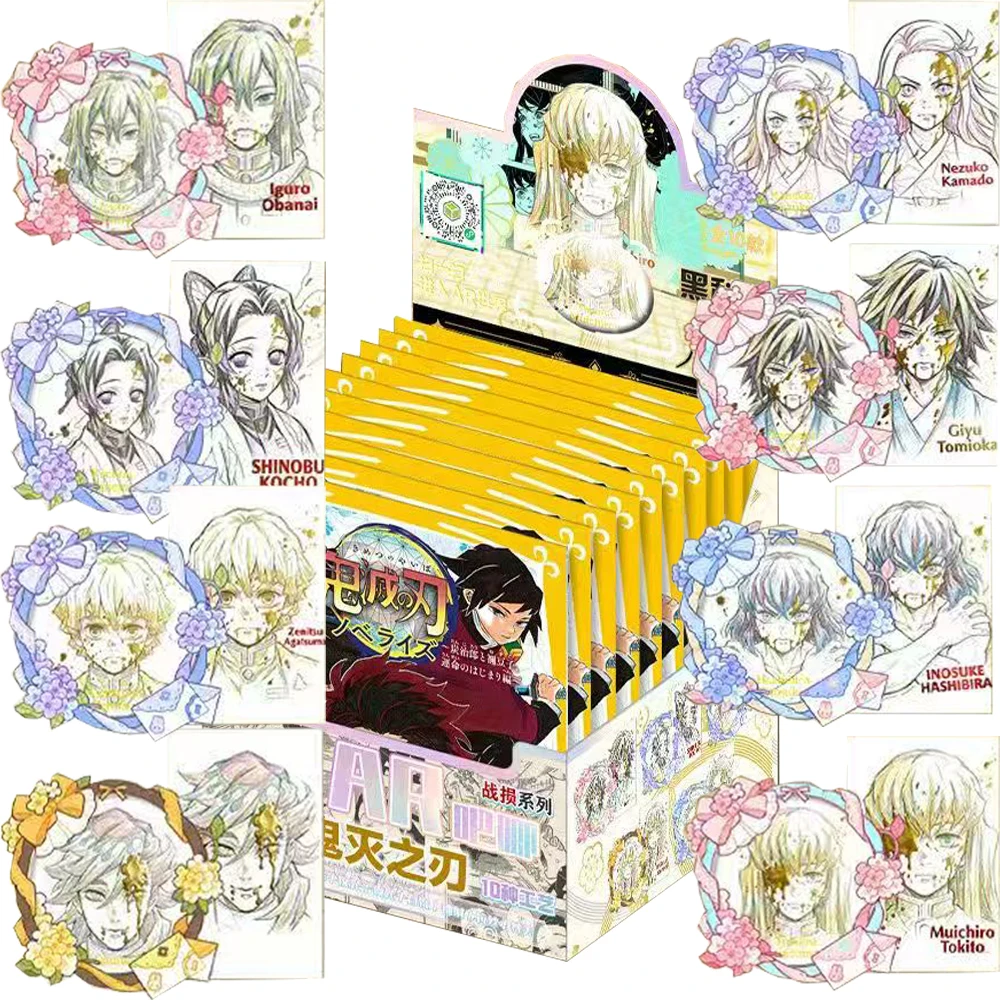 

Demon Slayer Relief Luminous Badge Classic Fantasy Adventure Anime Handsome Creative Character Rare Laser Cards Birthday Gifts