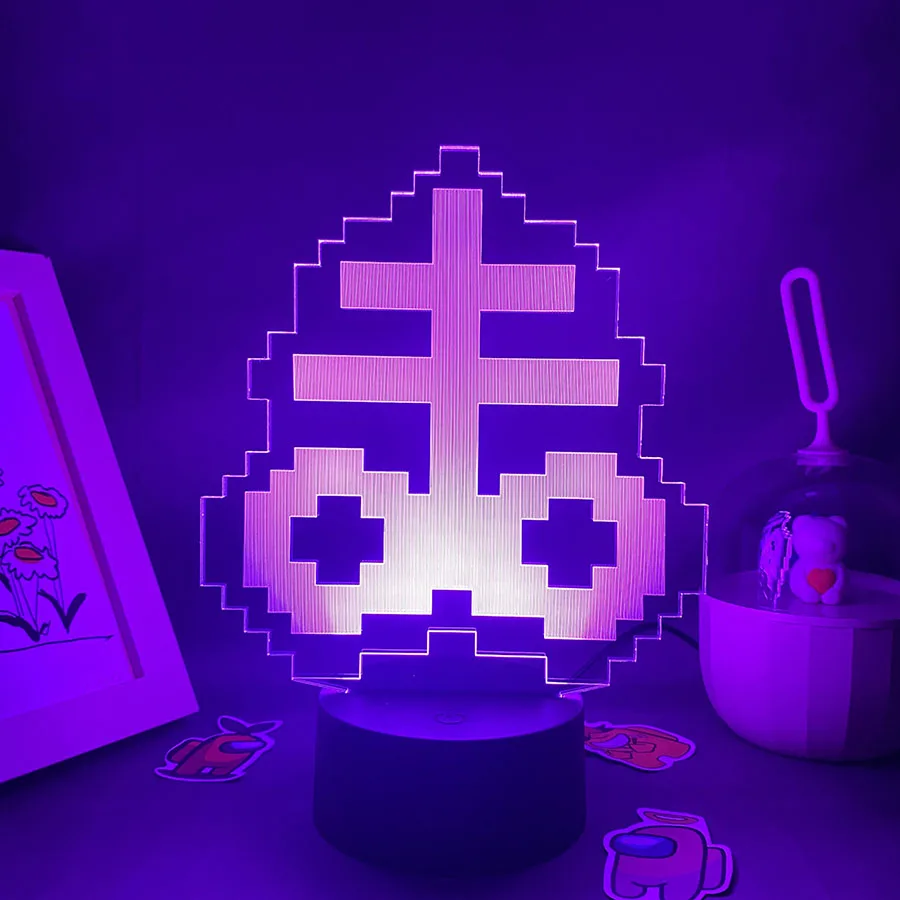 Luces Led de noche de neón 3D para decoración de dormitorio, lámpara de Lava para Gamers, juego de la encuadernación de Isaac Rebirth, artículo de