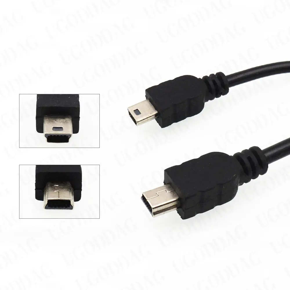 Test before send USB A Female to Mini USB B Male Cable Adapter 5P OTG V3 Port Data Cable For Car Audio Tablet For MP3 MP4