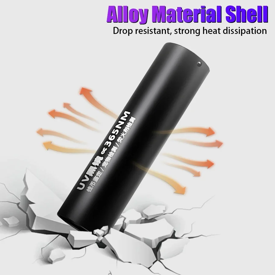 F5 365nm UV Flashlight USB Rechargeable Money Pet Urine Cat Tinea Leakage Scorpion fluorescent Invisible Ink Marker Check light