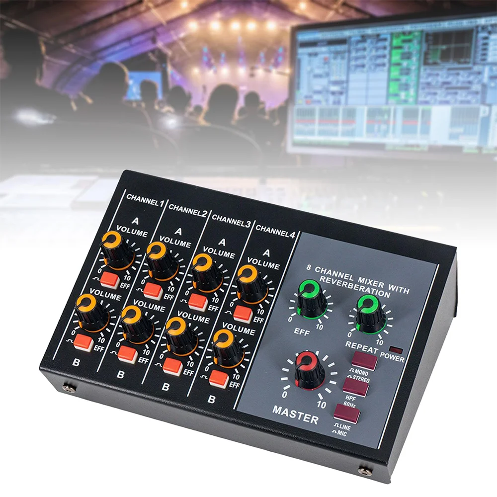 8 Channel Mixer - Mini 8 Compa - Audio And Music Mixer ulasan dan harga