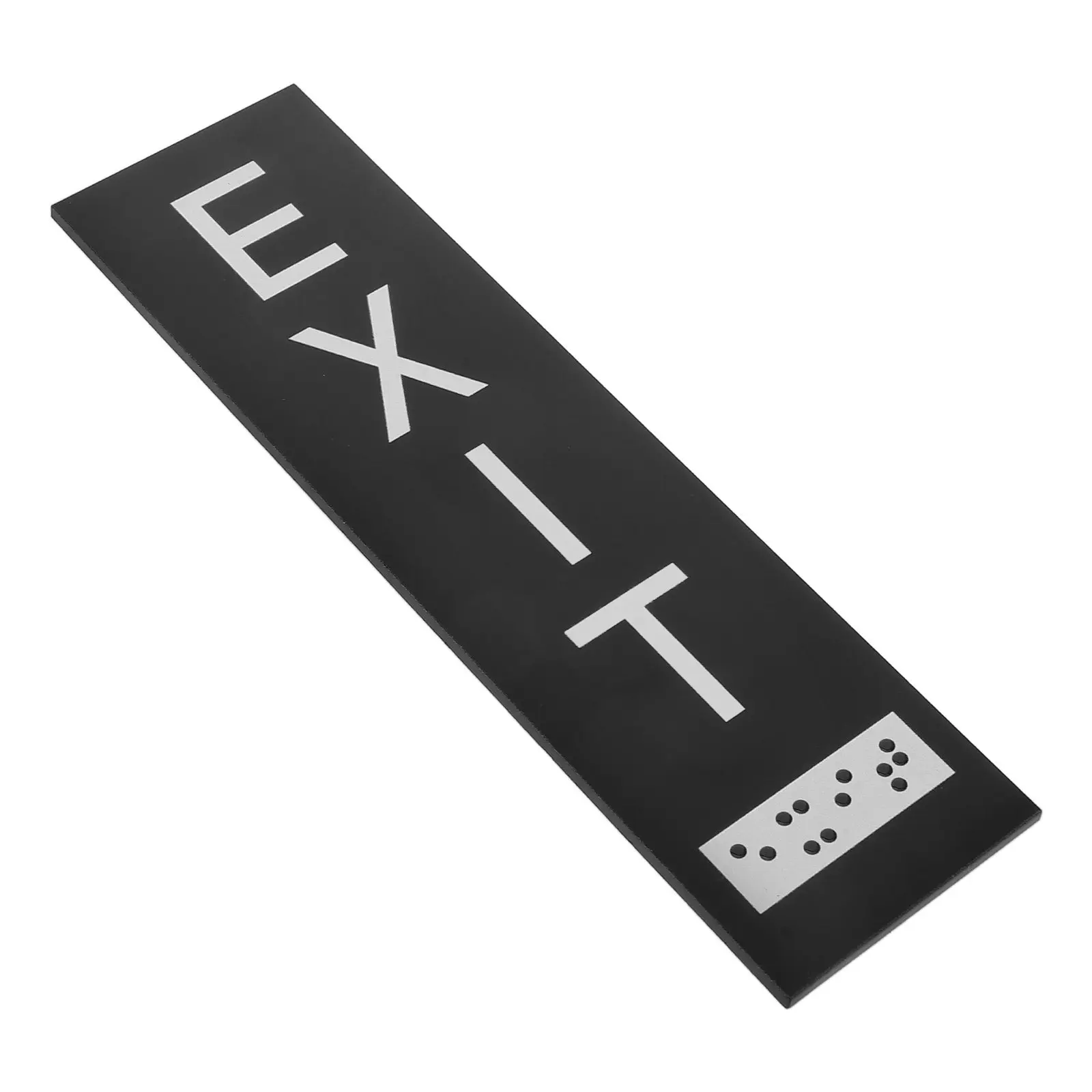 Braille Corridor Sign Self-Adhesive Exit Indicator for Public Buildings Hospitals Schools High Contrast Bright Colors Fade