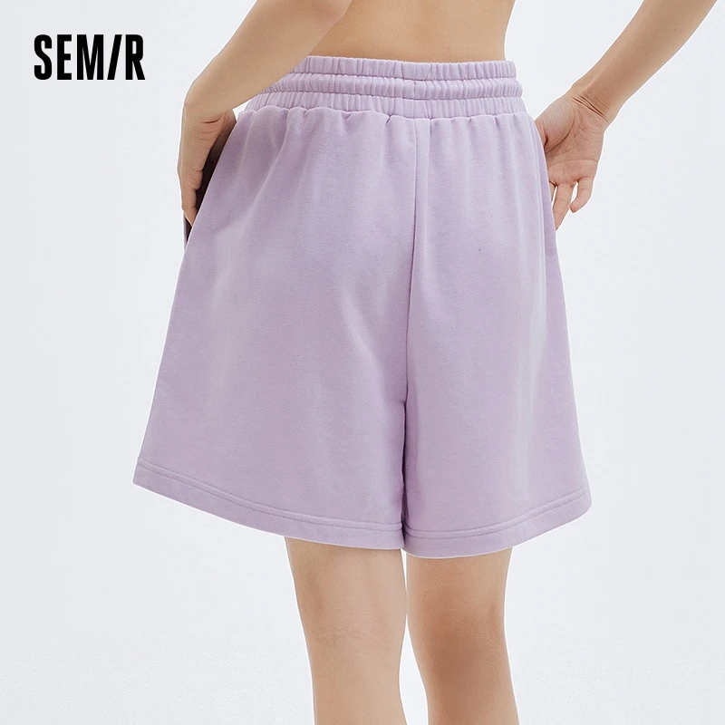 Semir Casual Pants Women Summer Loose Daily Knitted Fashion Sports Shorts Pajama Pants