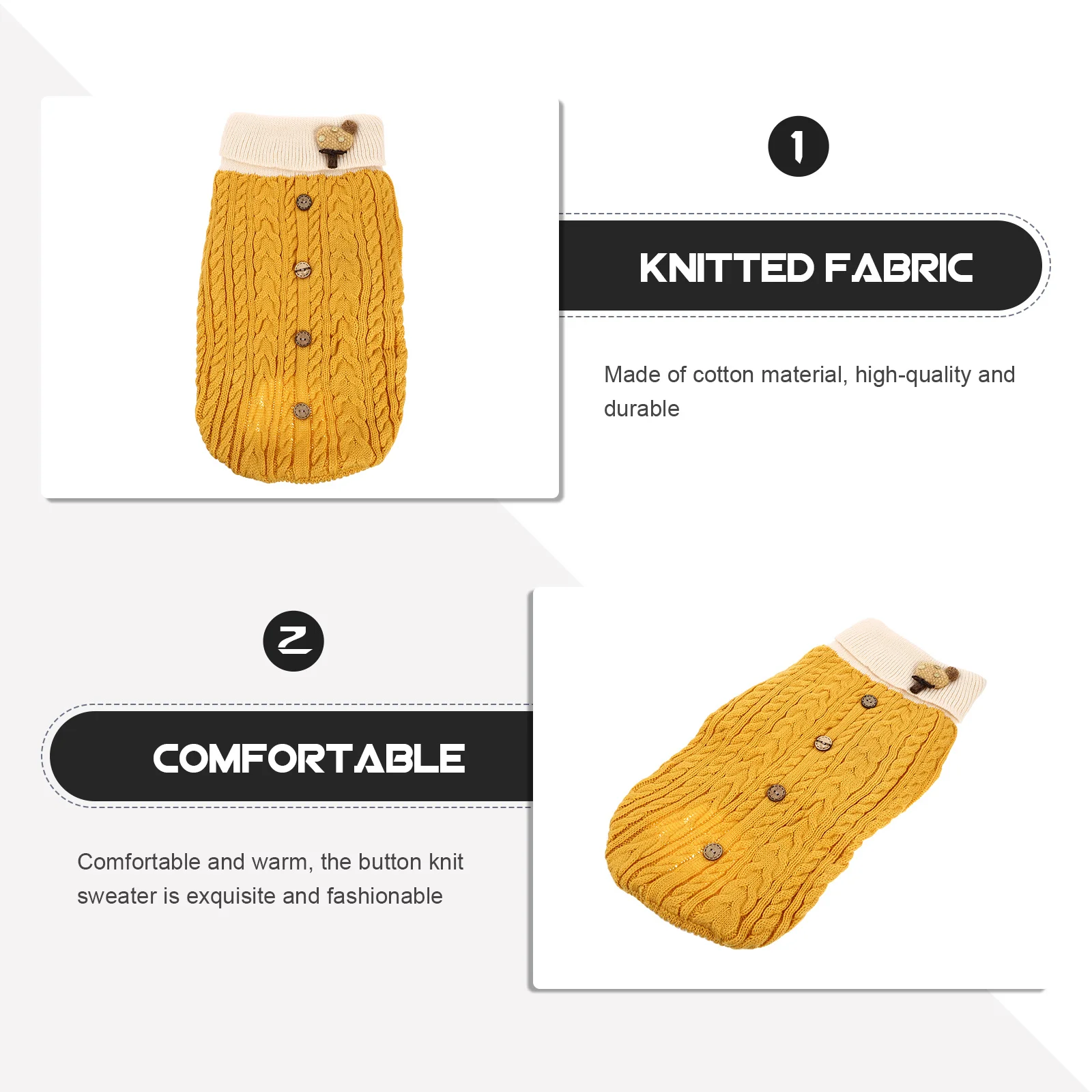 

1Pcs Pet Turtleneck Sweater Winter Dog Costume Small Puppy Apparel Warm Clothes Pet Sweater Dog Winter Costume