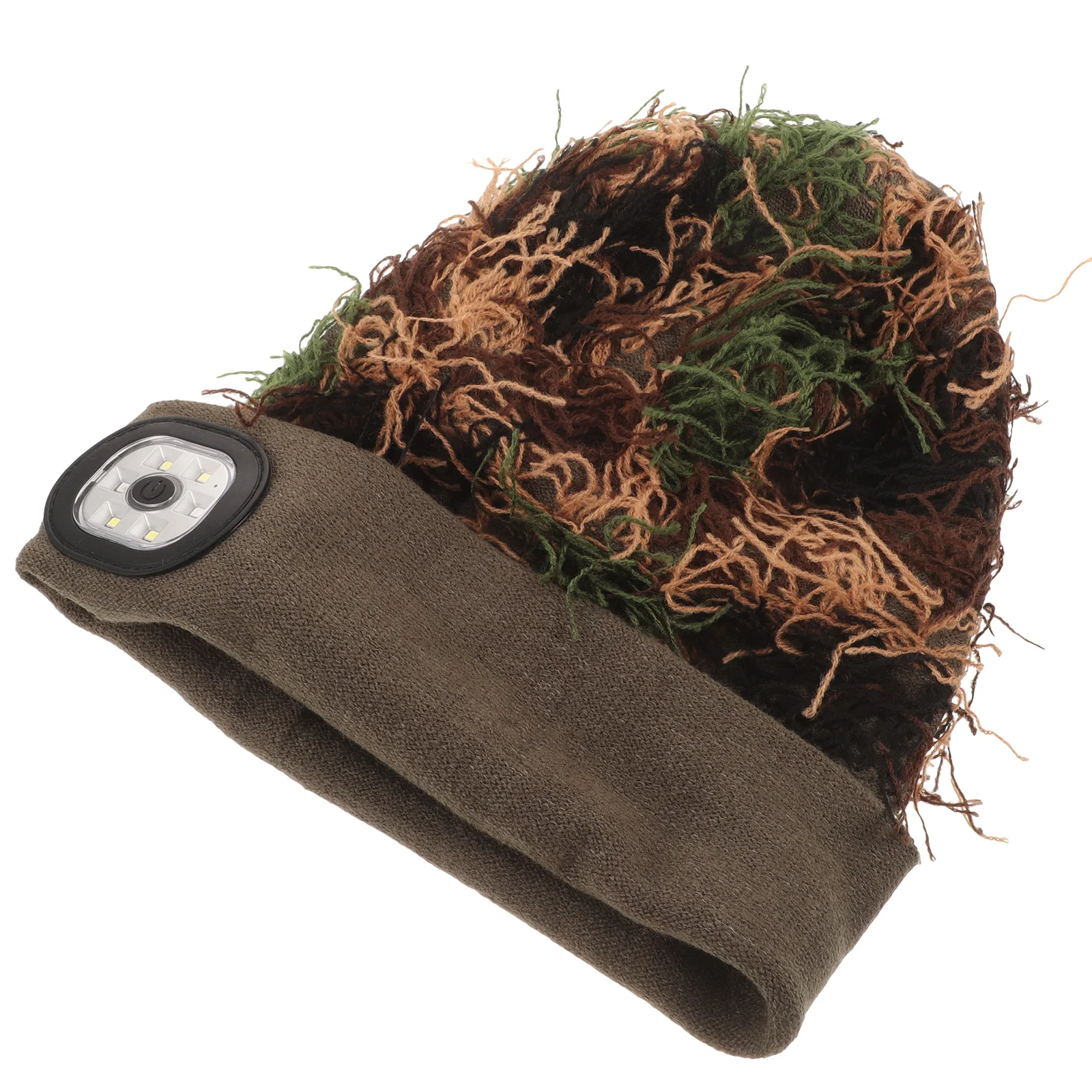 

Camouflage Led Hat Flashlight Knitted Winter Headlamp Beanie Night Light Cap For Outdoor Hiking Running Equipment Unisex