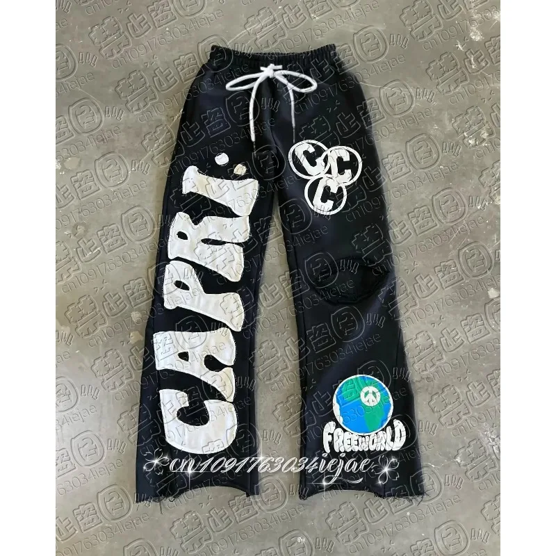 

New 3D printed mesh breathable and fashionable European and American style casual sports pants for adults