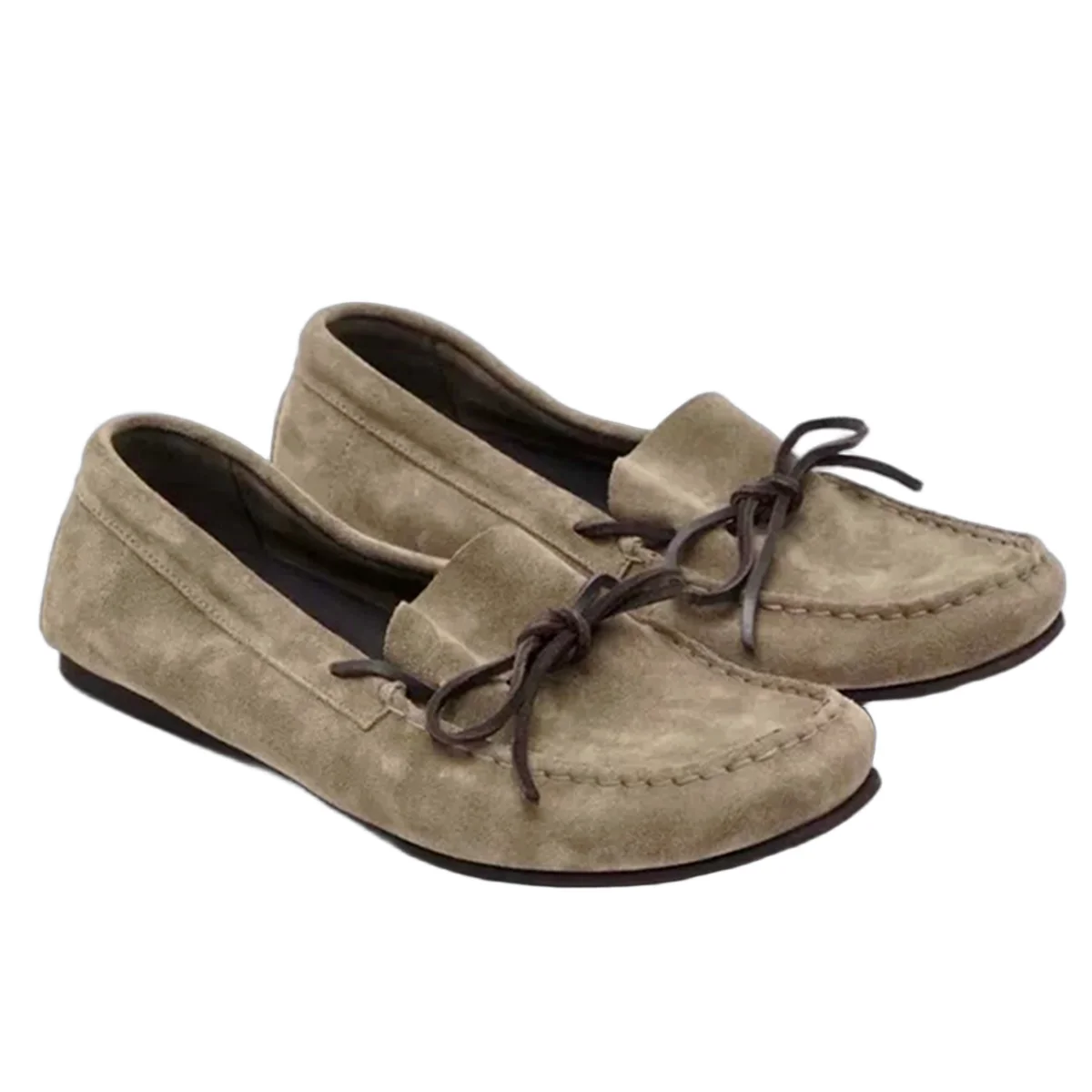 

Jenny&Dave Men's Flat Shoes British Fashion Genuine Leather Flat Shoes Loafers Men's Business Casual Minimalist Mocasin Shoes Ma