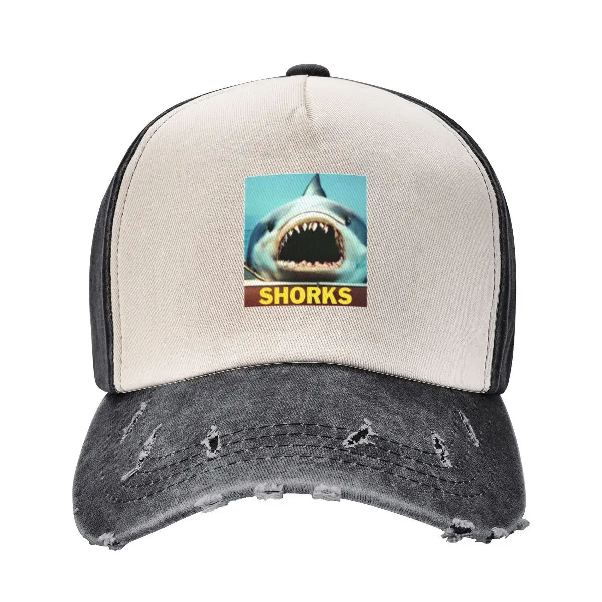 

SHORKS Silly Shark Baseball Cap Kids Hat Beach Outing Golf Wear Women Caps Men's