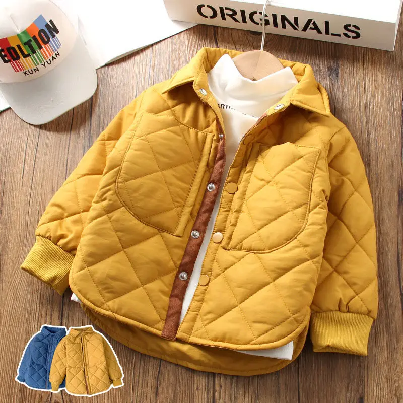 

Boys Cotton-Padded Clothes Winter 2022 New Baby Winter Cotton-Padded Jacket Children plus Velvet Thick Winter Wear Coat