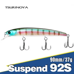 TSURINOYA 92SP Suspending Minnow Fishing Lures DW78 92mm 9g 3 Hooks Artificial Hard Bait Long Casting Pike Lure