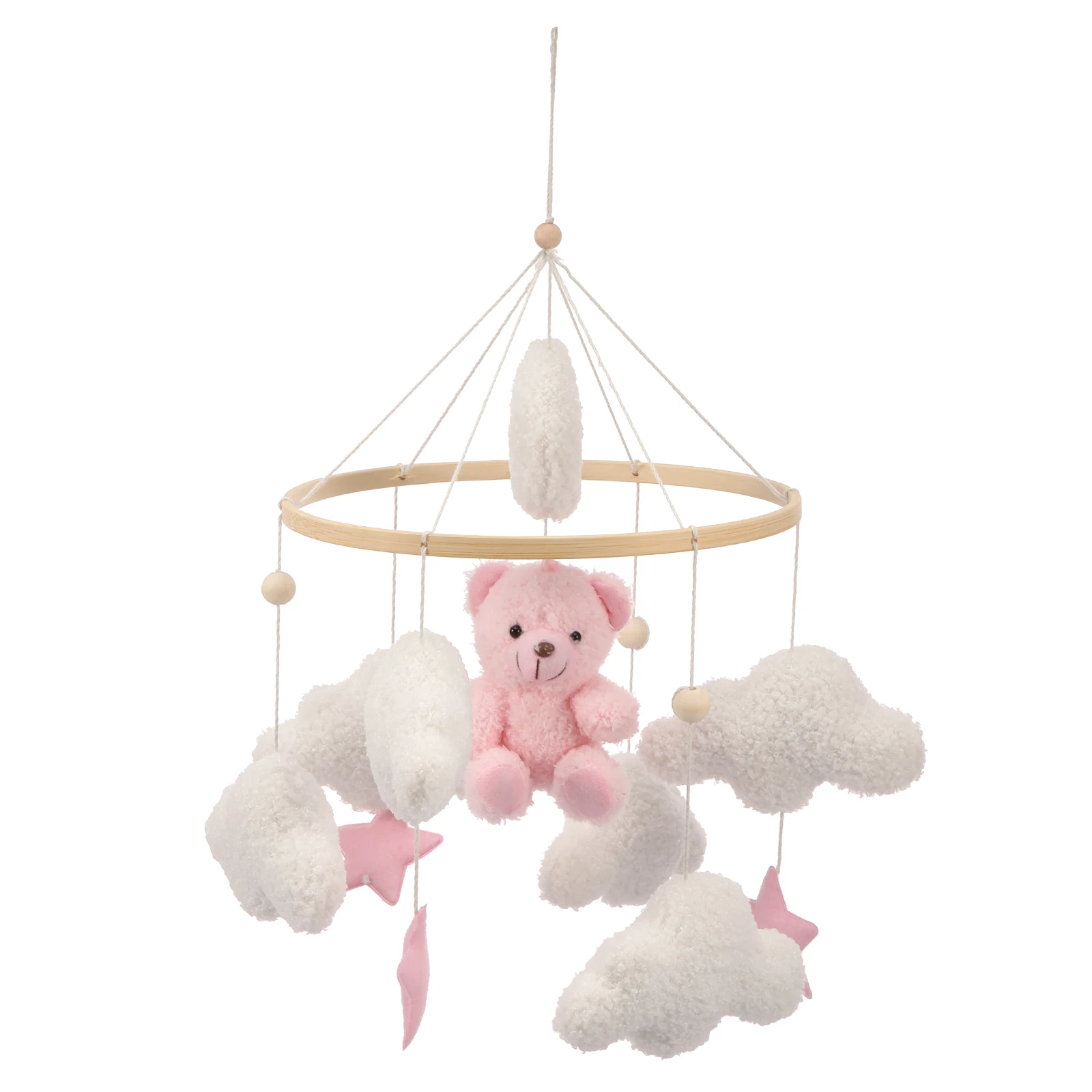 เปลมือถือ Bed Bell เด็กทารก Rattles Soft Felt การ์ตูนสัตว์ Bed Bell ทารกแรกเกิดเพลงกล่องแขวนของเล่นเปลวงเล็บเด็กของขวัญ