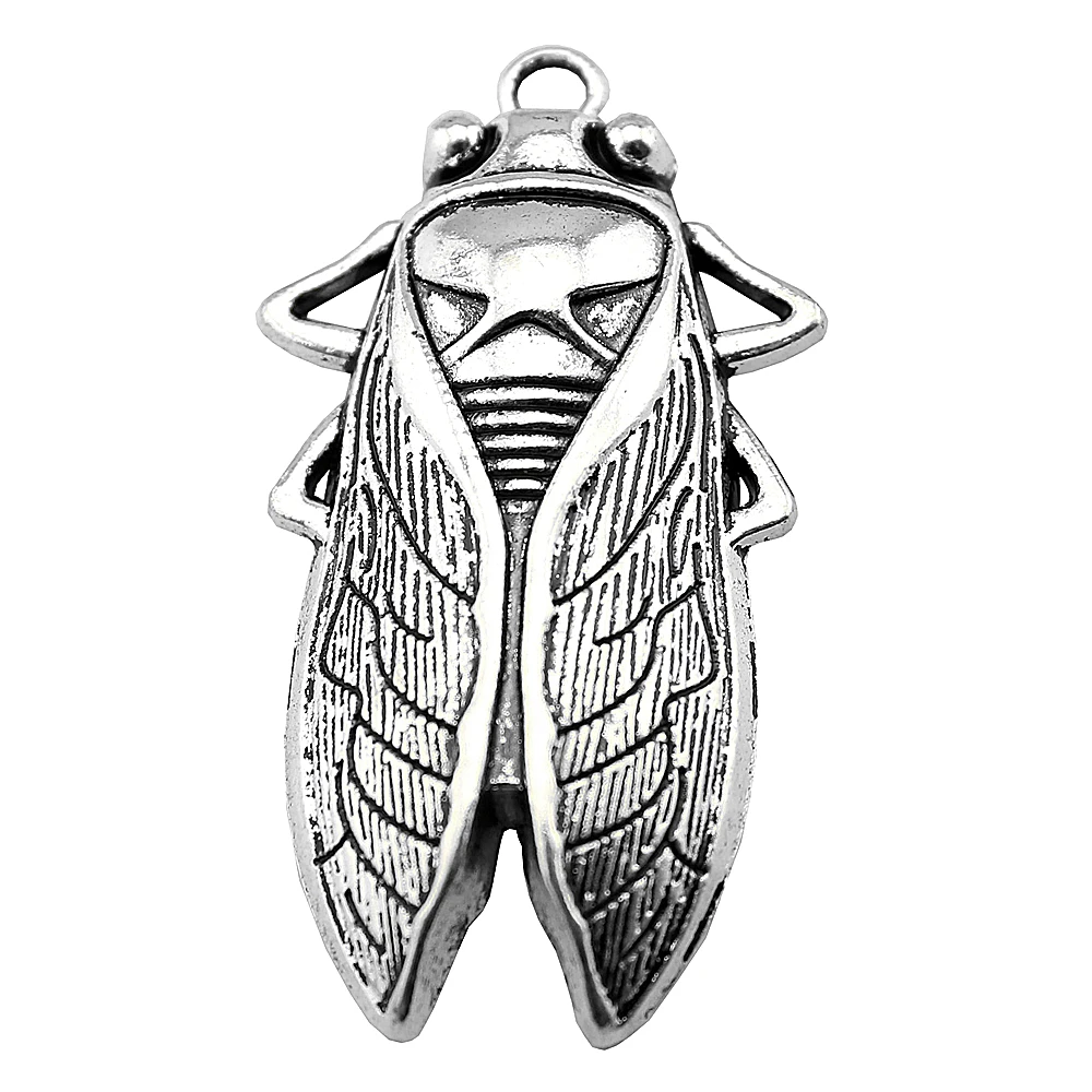 2pcs Cicada Charms for Jewelry Making, 4 Colors