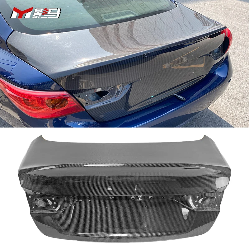 

Car Body Kit Rear Tail Trunk for Infiniti Q50 Carbon Fiber Rear Trunk Lid