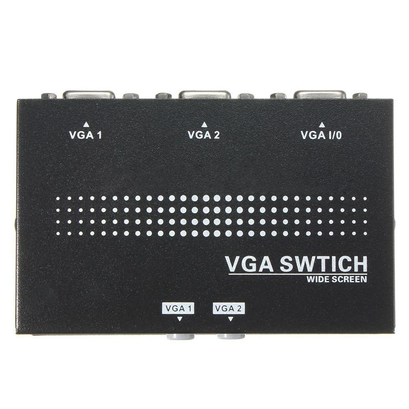 2 في 1 vga vga 2 porte شاشة ، مفتاح يدوي ثنائي الاتجاه