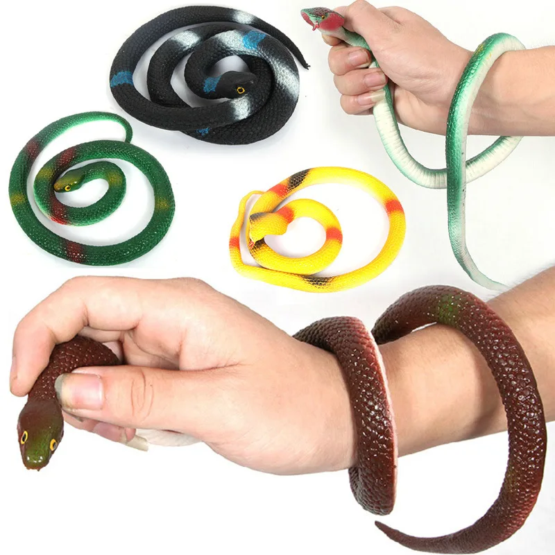 Squishy Prank Toys Funny Horror Tricky Scary Toy Simulation Soft Rubber Snake Rubber Snake Soft Rubber Fake Snake