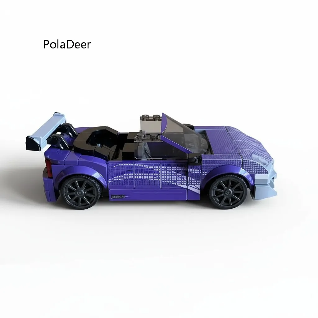 Furio MOC Roman's Eclipse Spider Sports Car Custom Building Block Educational Enlightenment DIY Assembly Toy Brick Birthday Gift