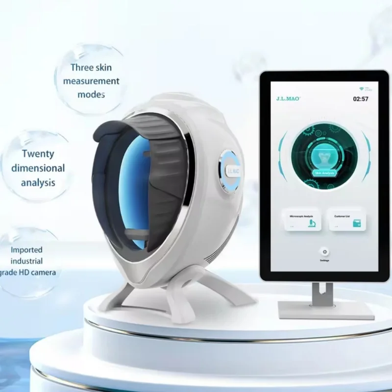 Al Skin Tester Skin test Machine for Beauty Salon with Three Skin Testing Modes Data Cloud Storage Acne Pigmentation Analysis