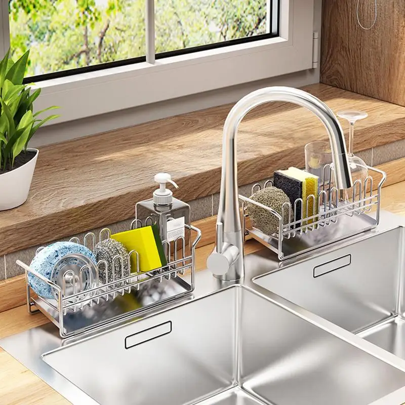 Dish Dryer Rack Stainless Steel Sink Drying Rack Stainless Steel Dish Dryer Rack With Removable Flatware Pan And Self Draining