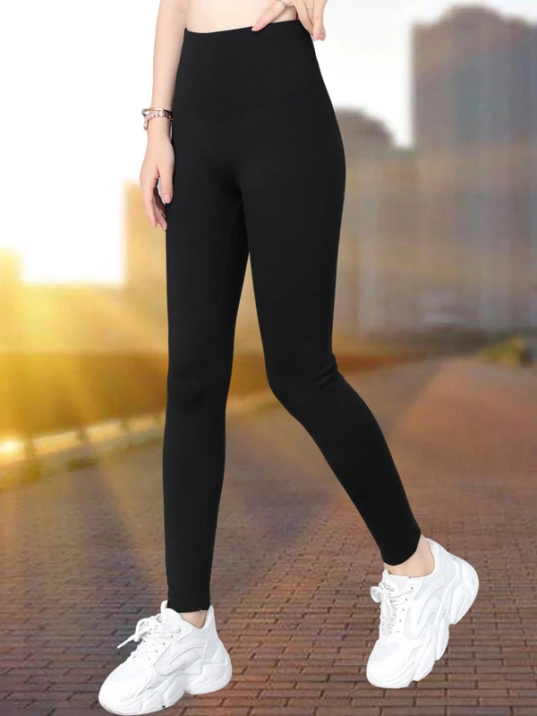 TUCANO ハイウエスト Fce-Lined Thi arkskin パンツ レディース ヨガ フィット パンツ 秋冬新作 Sle 暖かい カジュアル レギンス